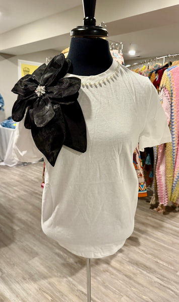 Brooch Tee Shirt white