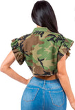 Camo Crop Top