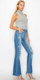 High Rise Flare Medium Wash Curvy