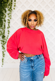 CROPPED OVERSIZED TOP