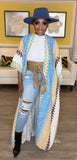 Knit Kimono Oversized Cardigan Maxi
