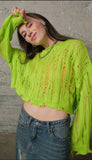 DISTRESSED OVERSIZED SWEATER