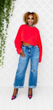 CROPPED OVERSIZED TOP