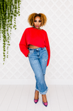 CROPPED OVERSIZED TOP