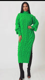 Maxi Turtleneck Sweater Dress