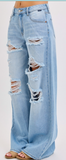 MID RISE WIDE LEG JEAN