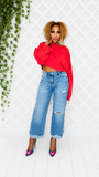 CROPPED OVERSIZED TOP