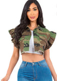 Camo Crop Top