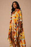 Multi Mosaic Check Kimono