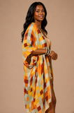 Multi Mosaic Check Kimono