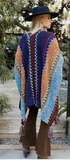 Knit Kimono Oversized Cardigan Mini INDIGO