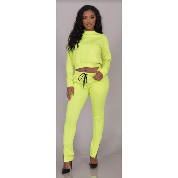 NEON Yellow Light Weight Track Suit