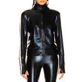 Leather Look Track Suit